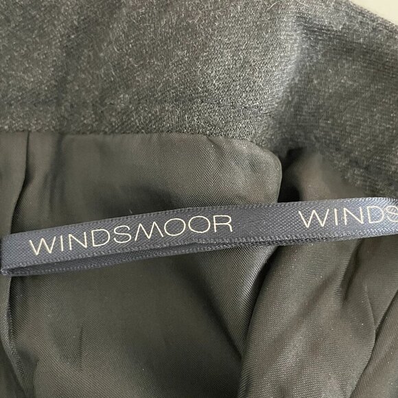 Windsmoor Hi Rise Straight Leg Lined Wool Poly Blend Trousers Charcoal Grey Sz 8 - Picture 11 of 11